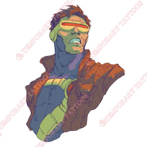 Cyclops Marvel Customize Temporary Tattoos Stickers NO.477